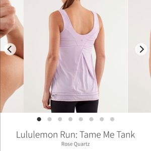 Lululemon top. Color Rose Quartz